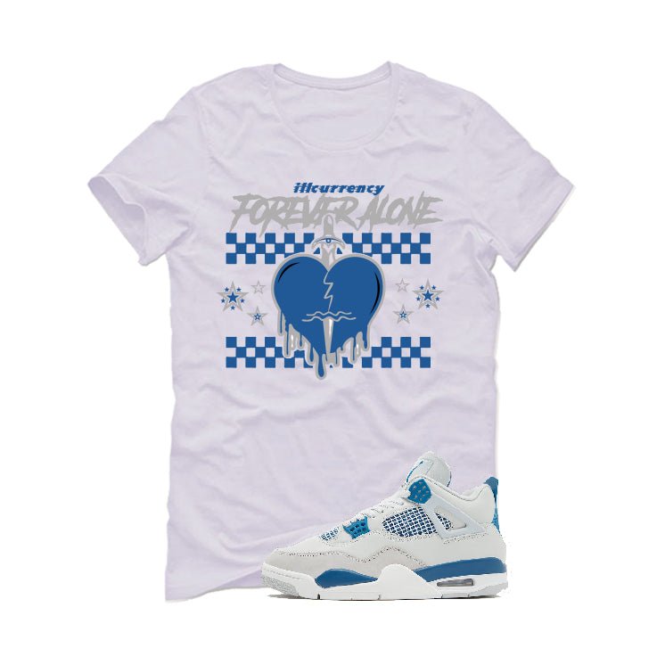 Air Jordan 4 “Military Blue” | illcurrency White T-Shirt product image 2