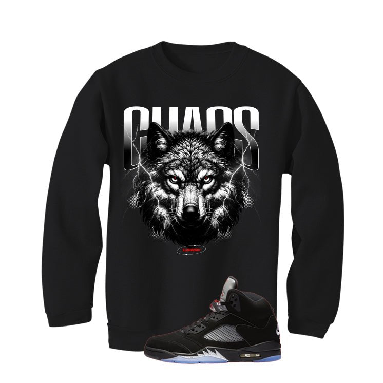 Air Jordan 5 Black Metallic Reimagined T-Shirt (Chaos) product image 4