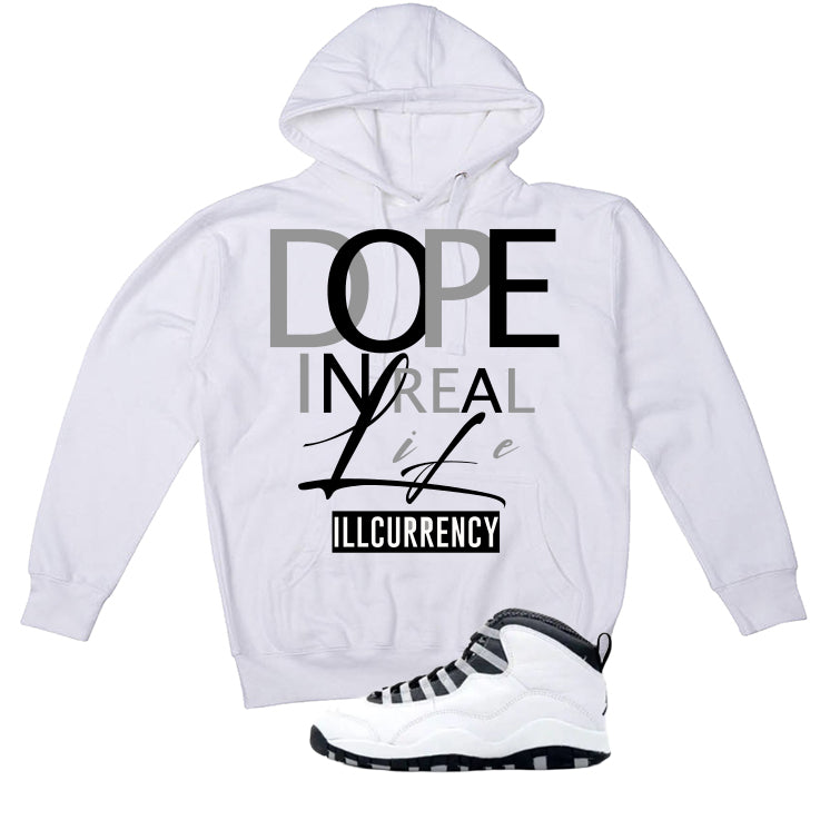 Air Jordan 10 OG Steel White T-Shirt (DOPE)| illcurrency product image 3