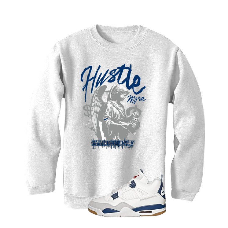 Nike SB x Air Jordan 4 Navy White T-Shirt (Hustle More) product image 4