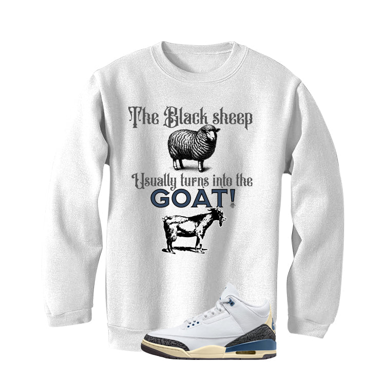Air Jordan 3 OG SP Diffused Blue White T-Shirt (the black product image 4