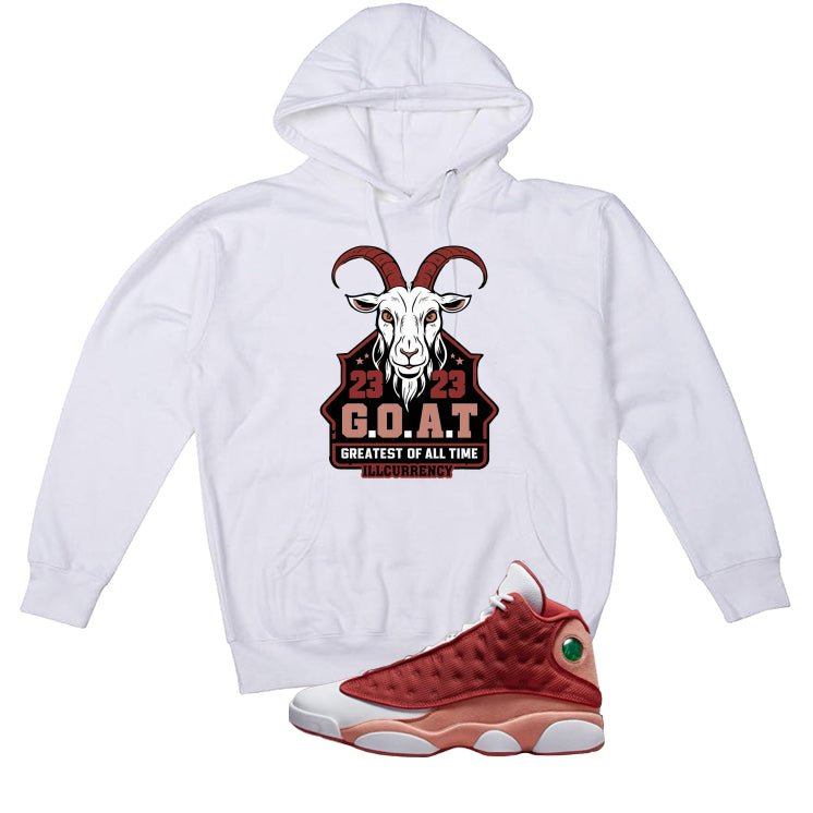 Air Jordan 13 Dune Red White T-Shirt (GOAT)| illcurrency product image 3