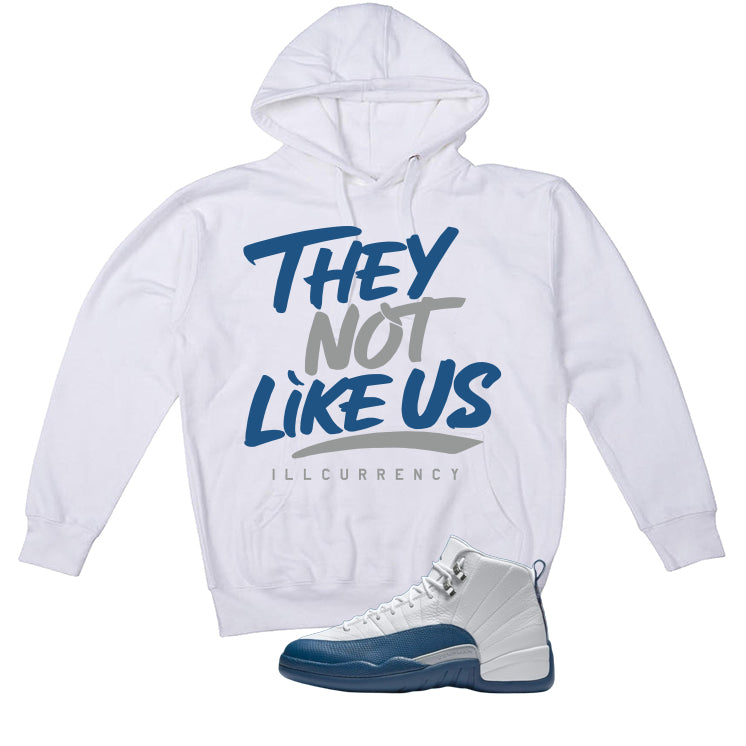 Air Jordan 12 French Blue White T-Shirt (They not like us) product image 3
