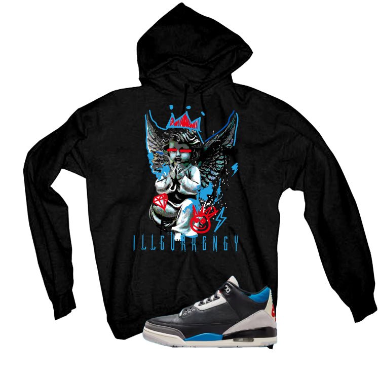 Air Jordan 3 OG Rare Black T-Shirt (Graffiti Angel) product image 3
