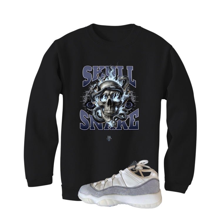 Air Jordan 11 Low Year Of The Snake Black T-Shirt (Skull product image 4