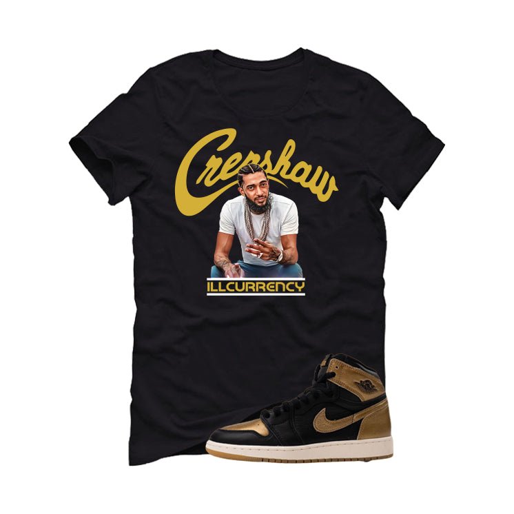 Air Jordan 1 High OG Metallic Gold Black T-Shirt product image 2