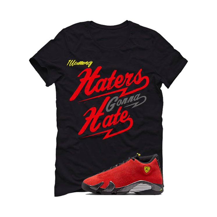 Air Jordan 14 Ferrari Black T-Shirt (Haters gonna hate) product image 2