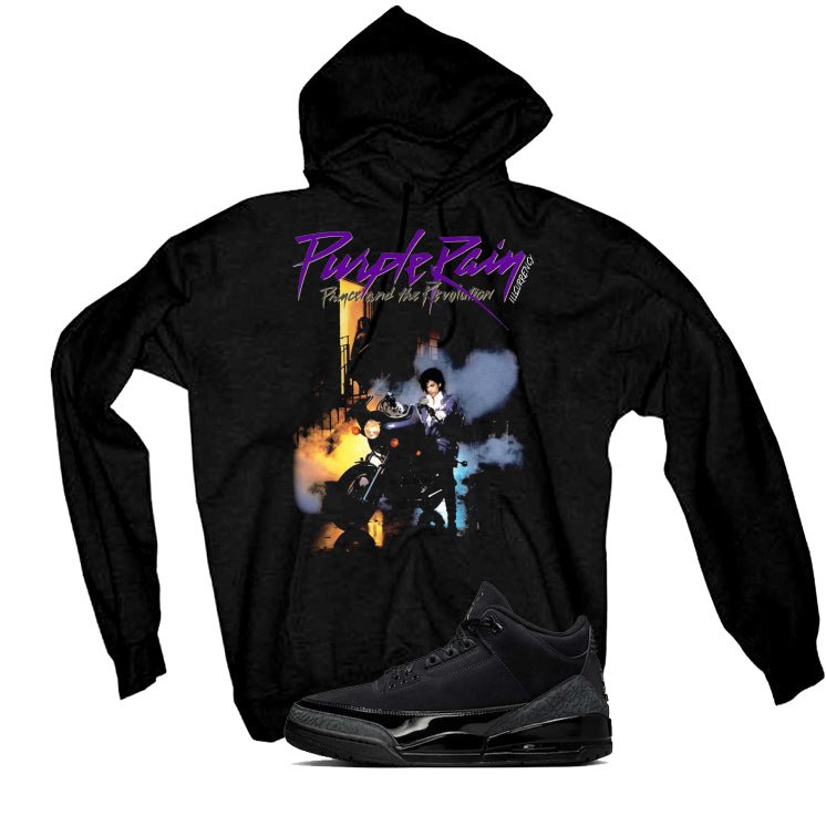 Air Jordan 3 Black Cat T-Shirt (Purple Rain)| illcurrency product image 3