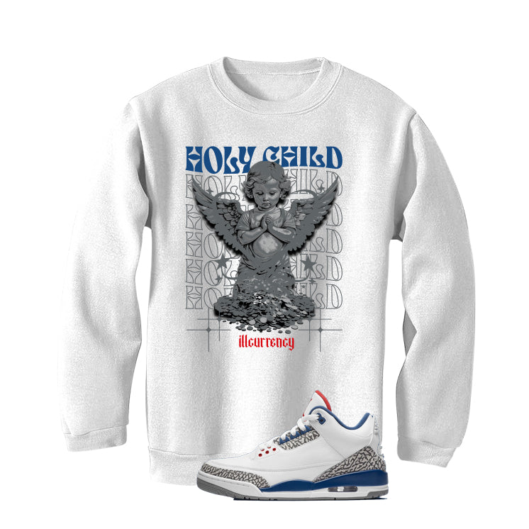 Air Jordan 3 True Blue Matching T-Shirt White (Holy Child) product image 4