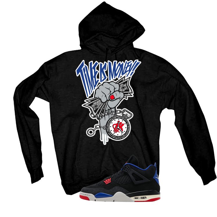 Air Jordan 4 Rare Black T-Shirt (Time Is Money)| illcurrency product image 3