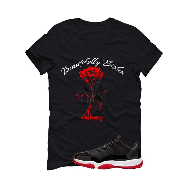 Air Jordan 11 Low Bred Black T-Shirt (Beautifully Broken) product image 2