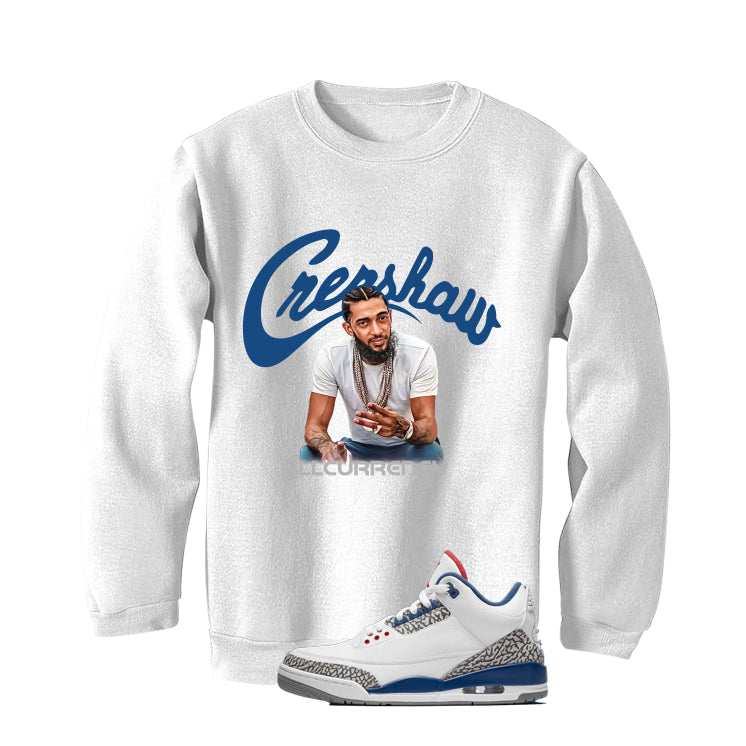 Air Jordan 3 True Blue Matching T-Shirt White (Crenshaw) product image 4