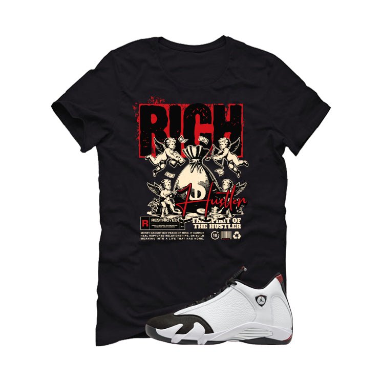 Air Jordan 14 Black Toe T-Shirt (Rich Hustler)| illcurrency product image 2