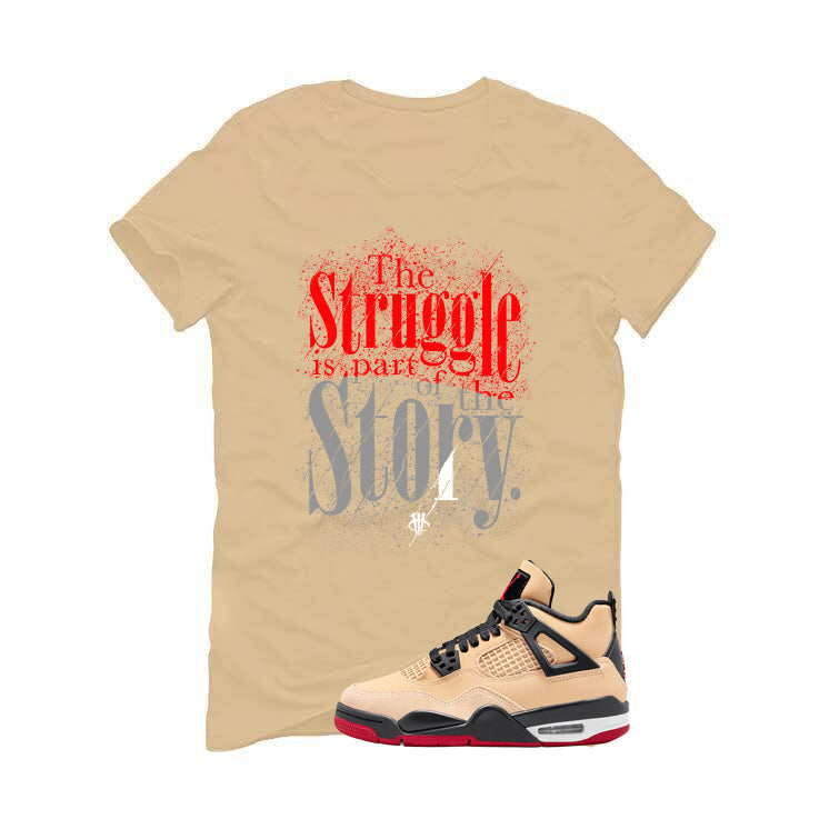 Air Jordan 4 Pizza (GS) Tan T-Shirt (The Struggle) product image 2