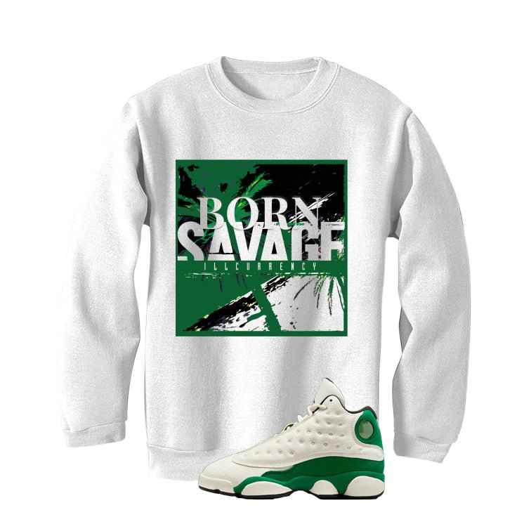 Air Jordan 13 GS Pine Green White T-Shirt (SAVAGE) product image 4