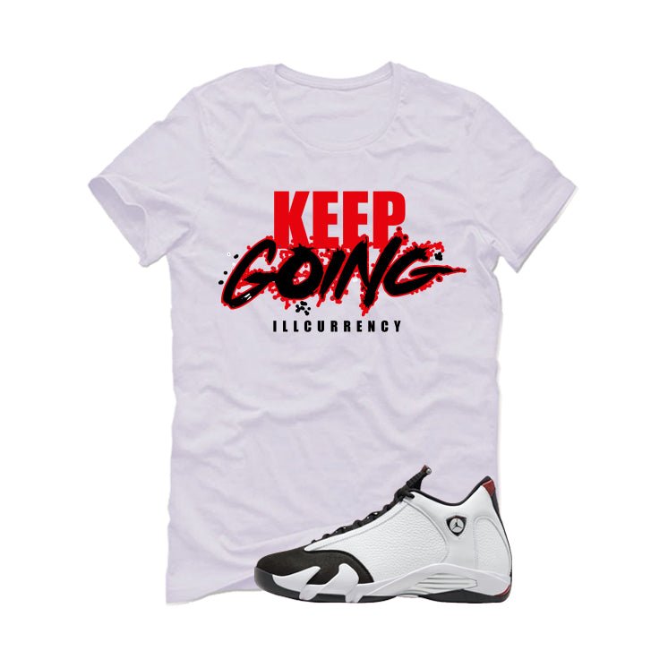 Air Jordan 14 Black Toe White T-Shirt (keep Going) product image 2