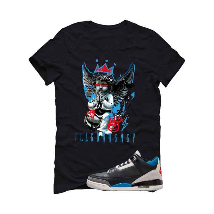 Air Jordan 3 OG Rare Black T-Shirt (Graffiti Angel) product image 2