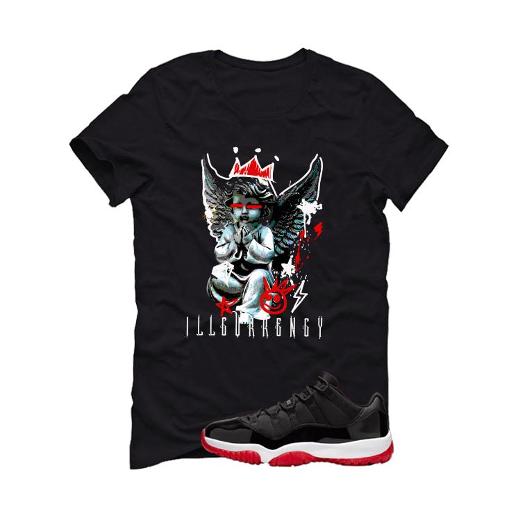 Air Jordan 11 Low Bred Black T-Shirt (Graffiti Angel) product image 2