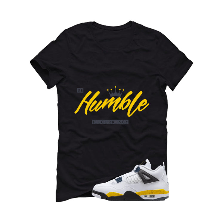 Air Jordan 4 Tour Yellow Matching T-Shirt Black (Be product image 2