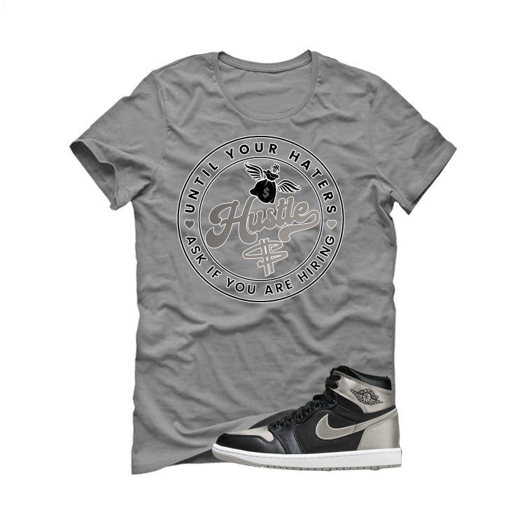 Air Jordan 1 High OG WMNS Satin Shadow Grey T-Shirt (Haters product image 2