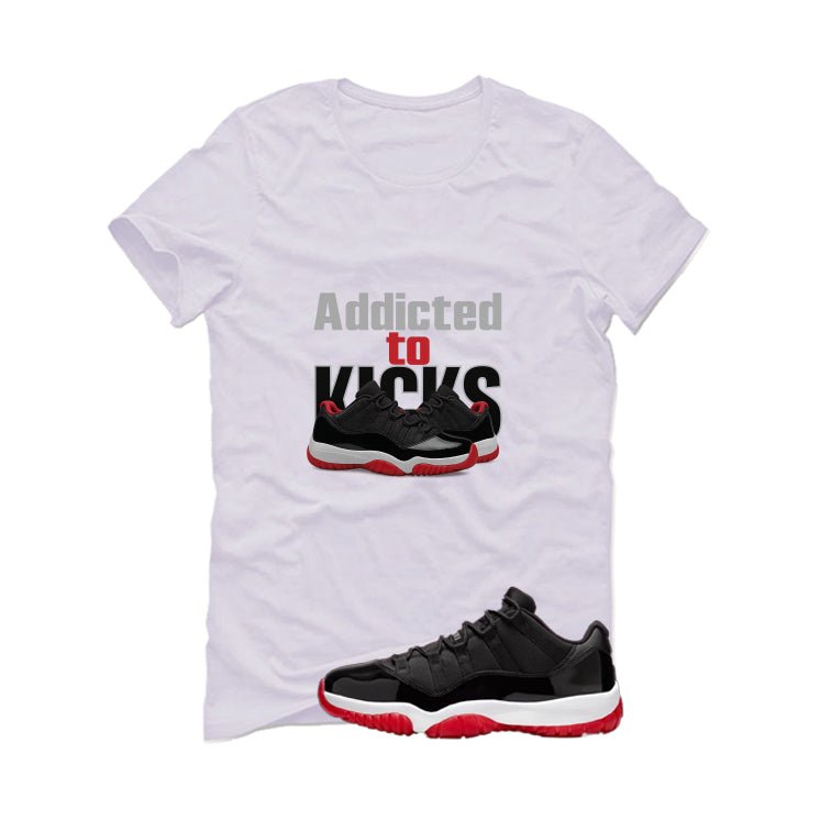 Air Jordan 11 Low Bred White T-Shirt (addicted to kicks) product image 2