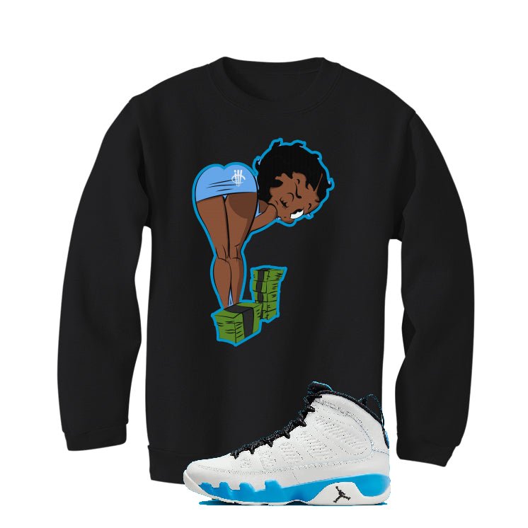 Air Jordan 9 “Powder Blue” | illcurrency Black T-Shirt (BOO) product image 4