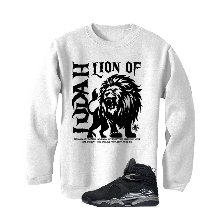 Air Jordan 8 Chrome Matching T-Shirt White (Lion of Judah) product image 4