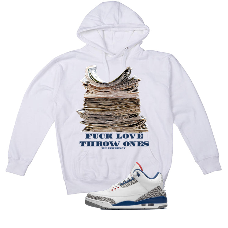 Air Jordan 3 True Blue Matching T-Shirt White (Fck Love) product image 3