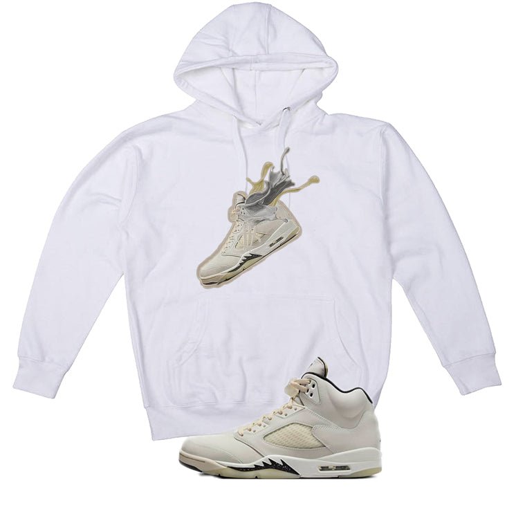 Air Jordan 5 SE Sail White T-Shirt (Splash 5)| illcurrency product image 3