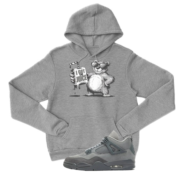 Air Jordan 4 Paris Olympics Grey T-Shirt (I got the juice) product image 3