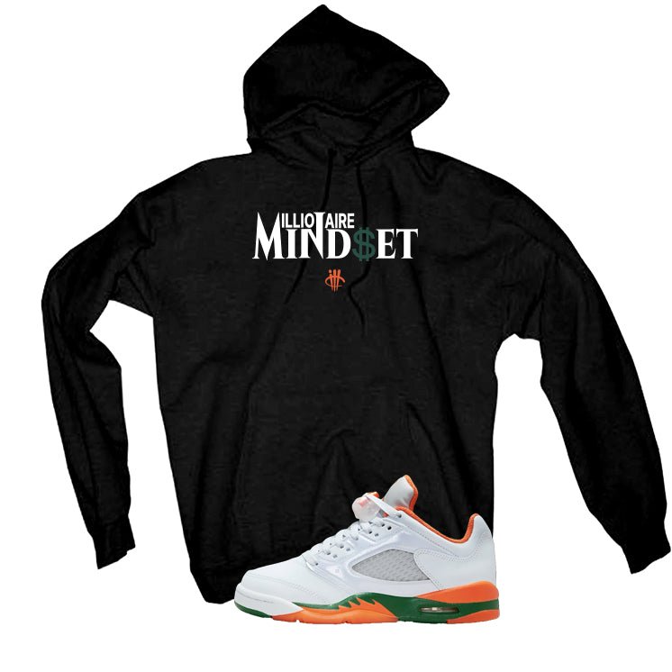 Air Jordan 5 GS Miami Hurricanes Black T-Shirt (Millionaire product image 3