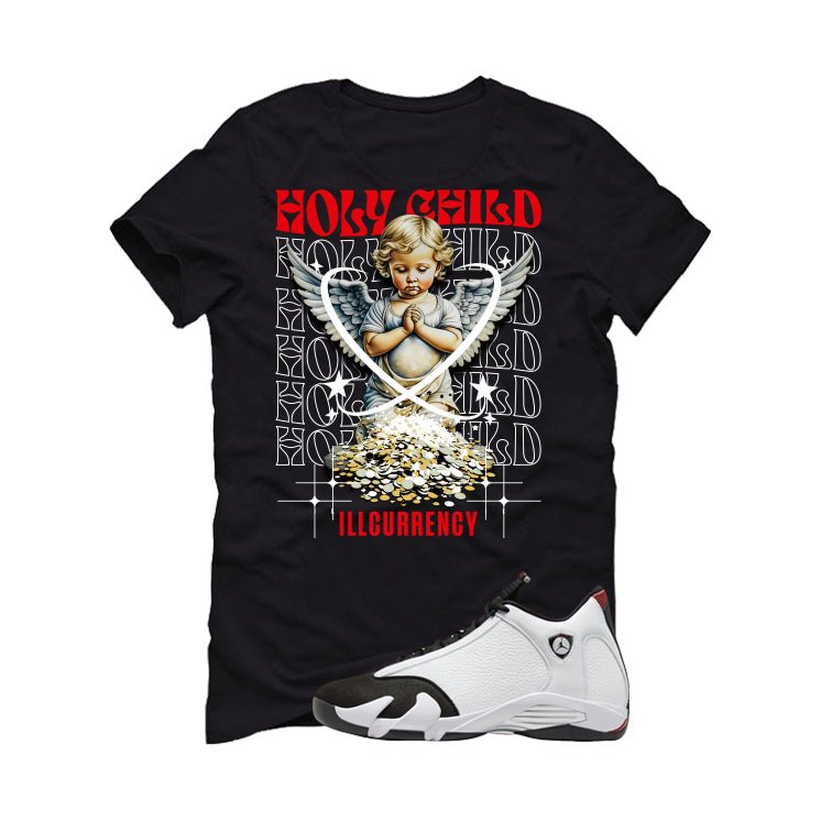 Air Jordan 14 Black Toe T-Shirt (Holy Child)| illcurrency product image 2