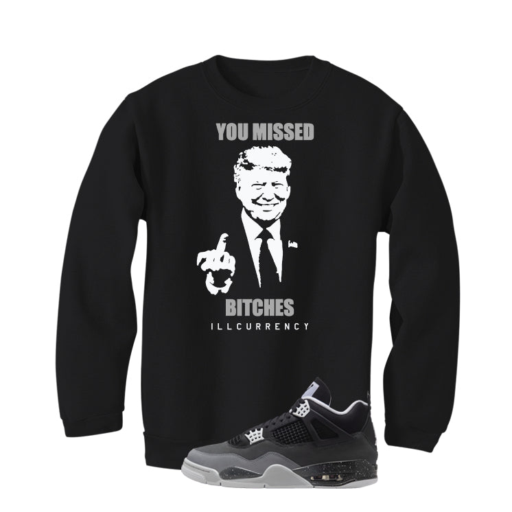 Air Jordan 4 Fear Pack Black T-Shirt (Trump you missed) product image 4