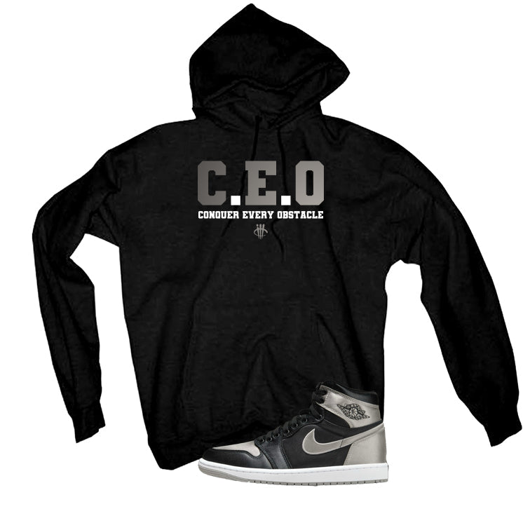 Air Jordan 1 High OG WMNS Satin Shadow Black T-Shirt (CEO) product image 3