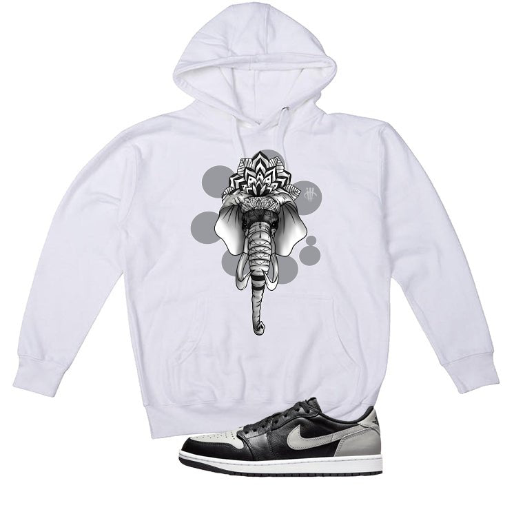Air Jordan 1 Low OG Shadow White T-Shirt (Elephant) product image 3