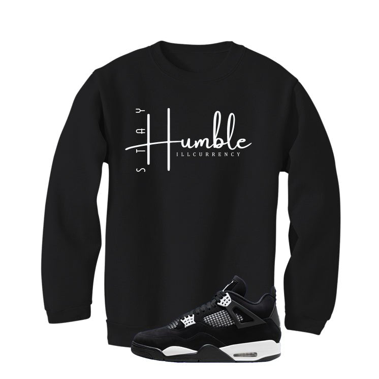 Air Jordan 4 White Thunder Black T-Shirt (Stay Humble) product image 4