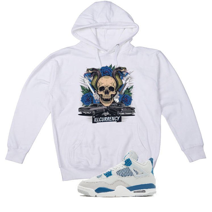Air Jordan 4 “Military Blue” | illcurrency White T-Shirt product image 3