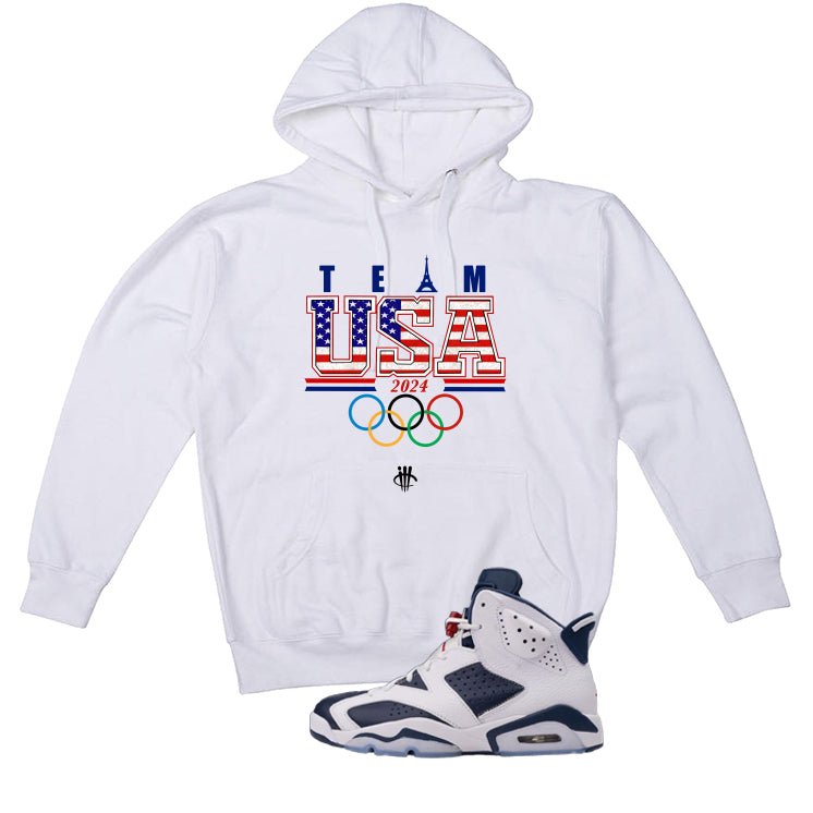 Air Jordan 6 Olympic | illcrrency White T-Shirt (Team USA) product image 3