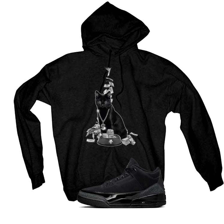 Air Jordan 3 Black Cat T-Shirt (Money illcurrency product image 3