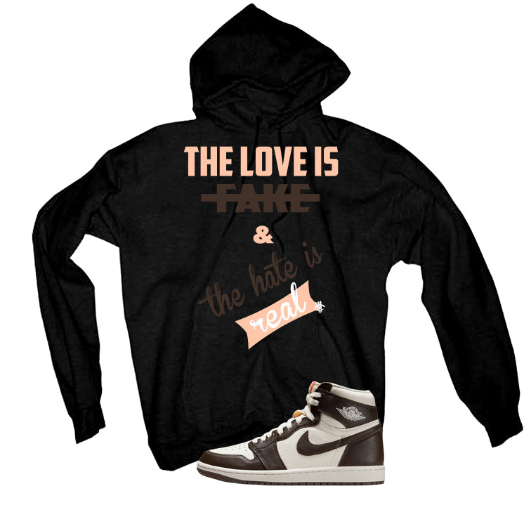 Air Jordan 1 High OG Baroque Brown Black T-Shirt (Love Is product image 3