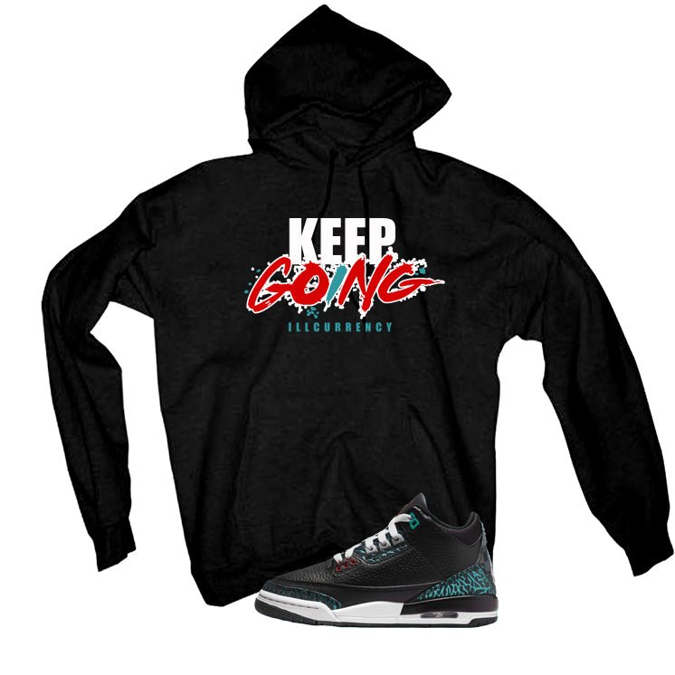 Air Jordan 3 GS Moto Black T-Shirt (keep Going)| illcurrency product image 3