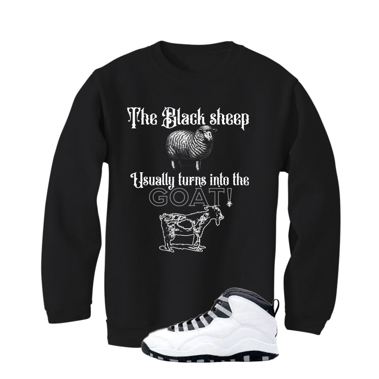 Air Jordan 10 OG Steel Black T-Shirt (the sheep usually product image 4