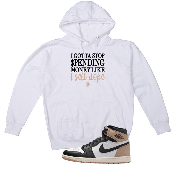 Air Jordan 1 High OG Latte White T-Shirt (STOP SPENDING product image 3