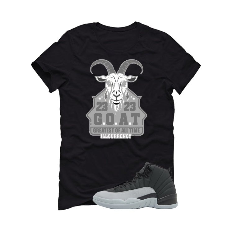 Air Jordan 12 Black/Wolf Grey Black T-Shirt (GOAT 23) product image 2