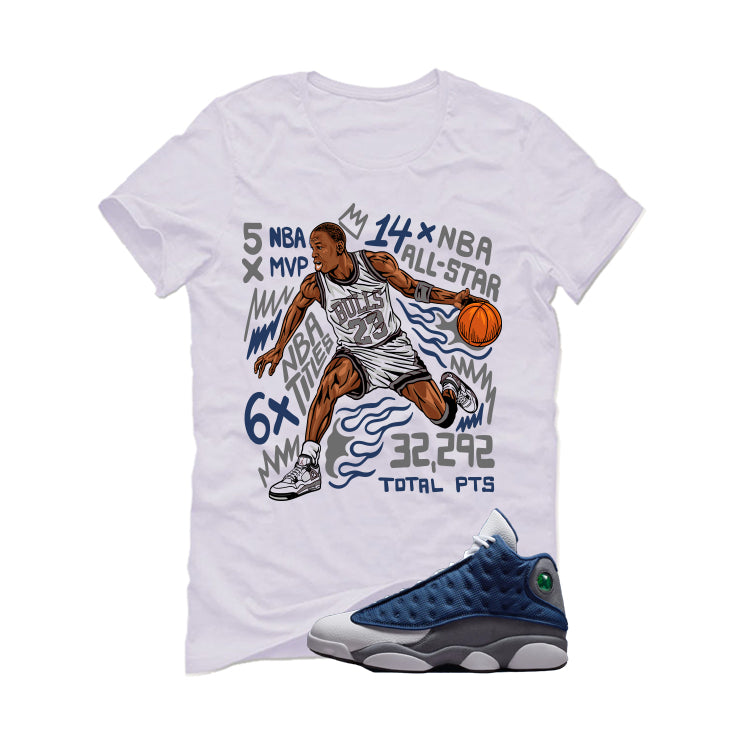 Air Jordan 13 Flint White T-Shirt (MVP)| illcurrency product image 2