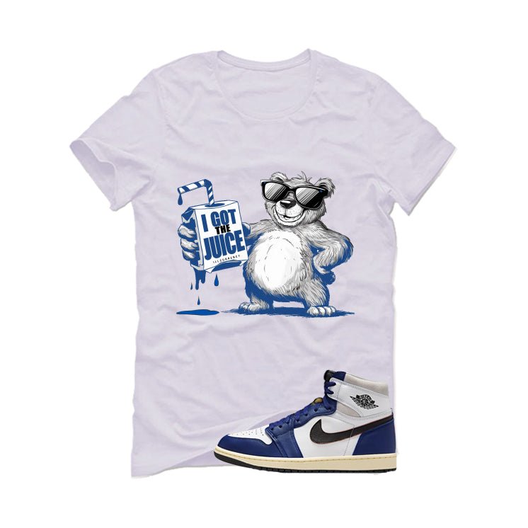 Air Jordan 1 Rare Deep Royal Blue White T-Shirt (I got the product image 2