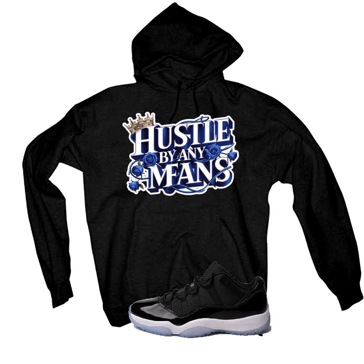Air Jordan 11 Low Space Jam Black T-Shirt (Hustle By Any product image 3