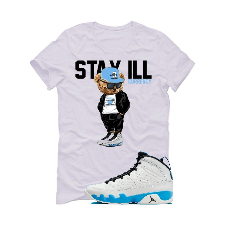 Air Jordan 9 “Powder Blue” | illcurrency White T-Shirt (ill product image 2