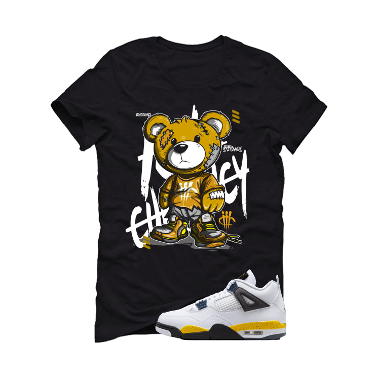 Air Jordan 4 Tour Yellow Matching T-Shirt Black (Stitchez) product image 2