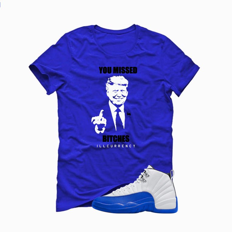 Air Jordan 12 Blueberry Royal Blue T-Shirt (Trump you product image 2